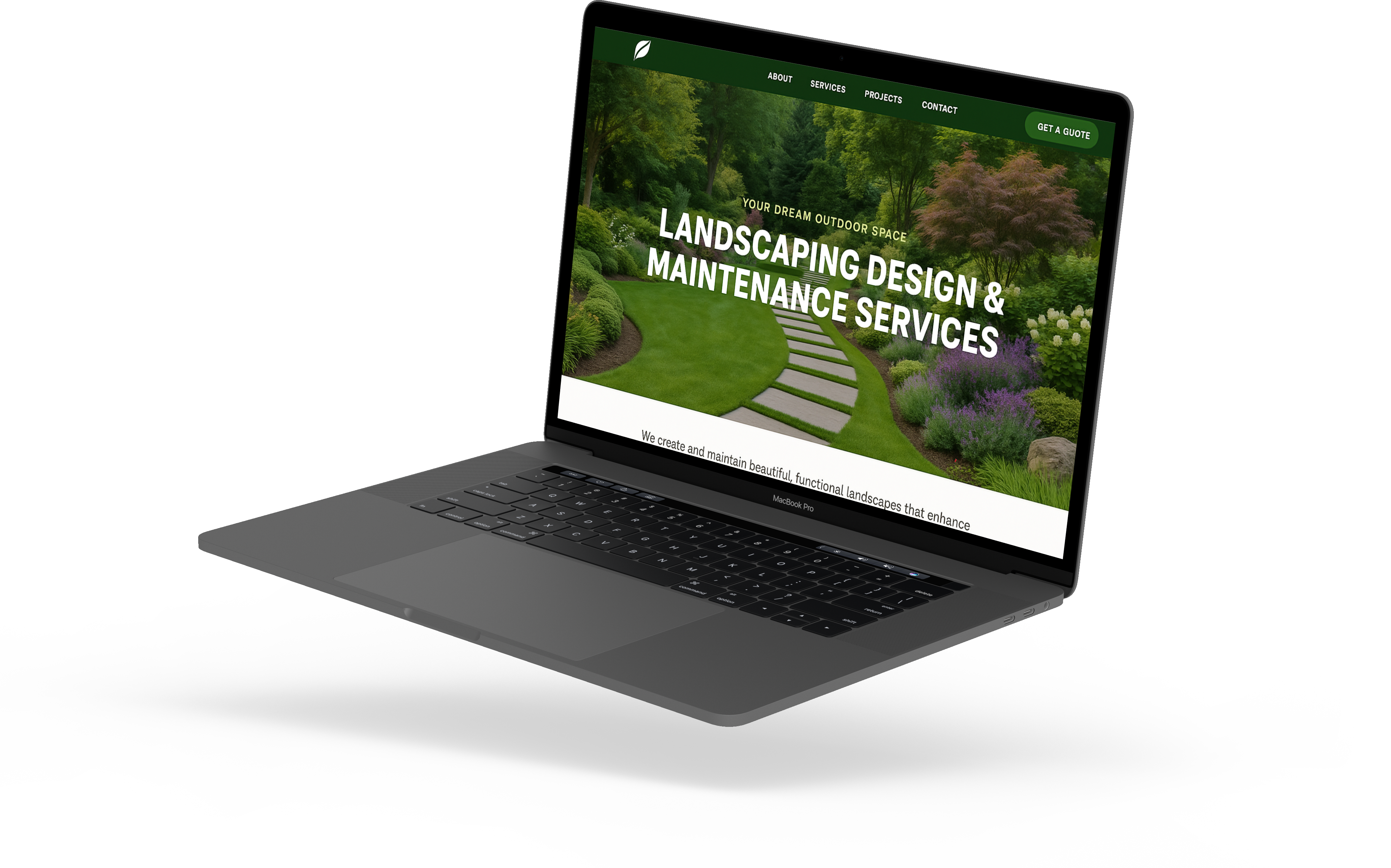 web design mockup