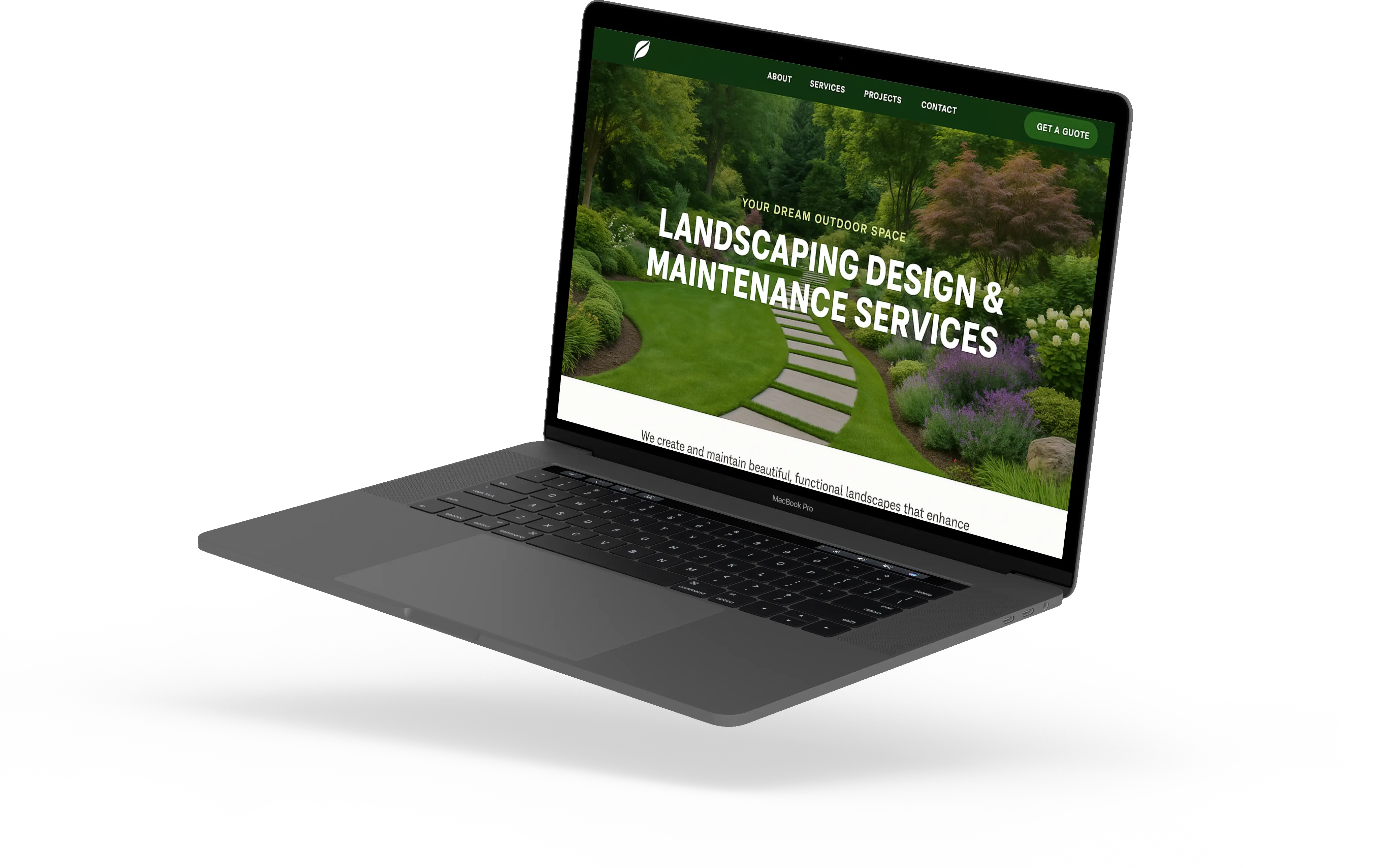 web design mockup